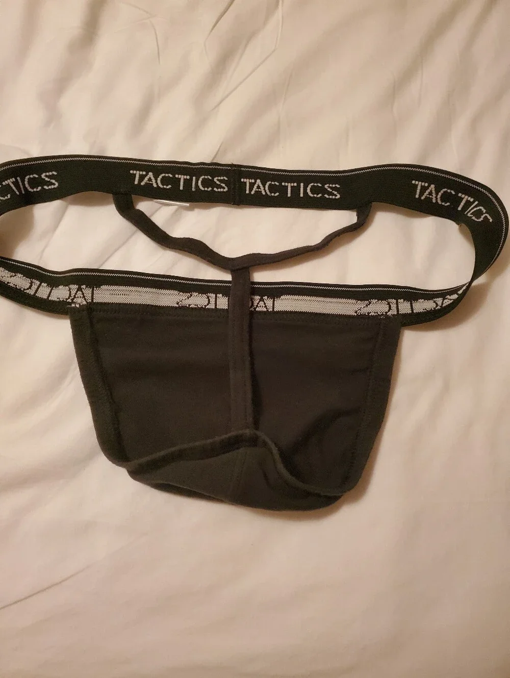 Mens Tactics Black Briefs with Branded Waistband